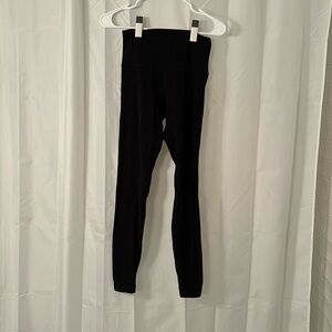 Lululemon black align leggings, size 6 high rise 25’ inseam
